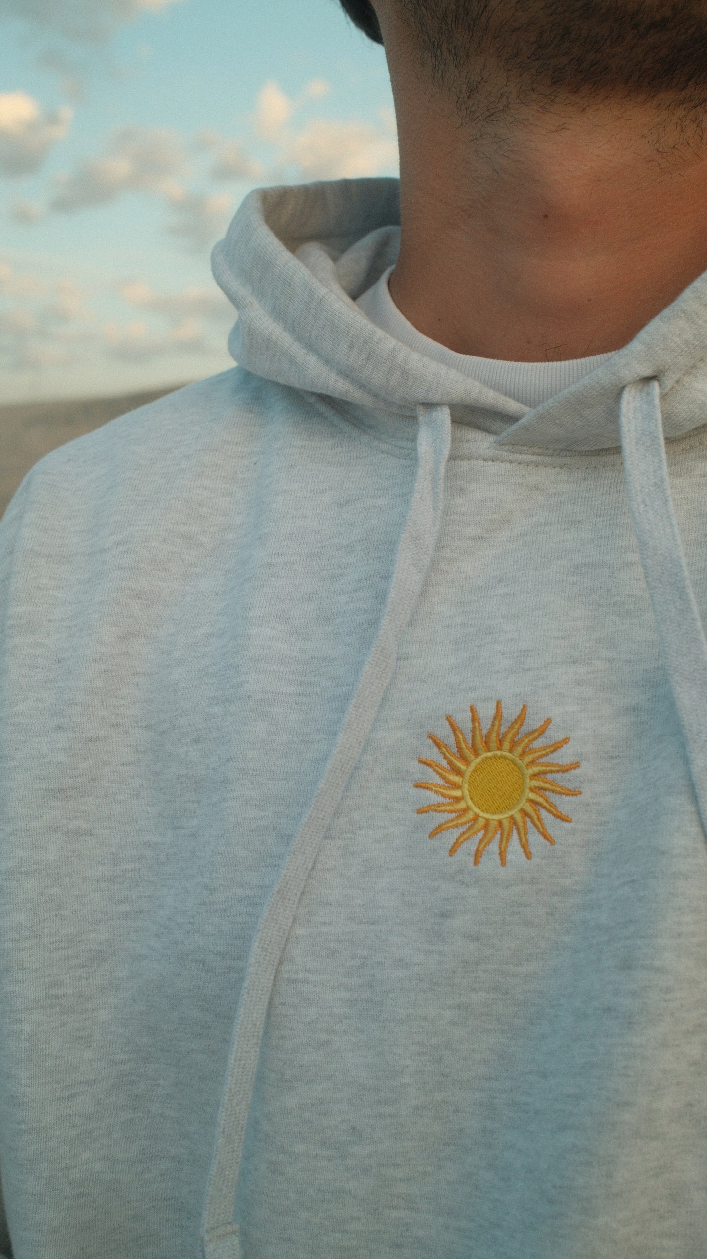 Hoodie Sun Grey