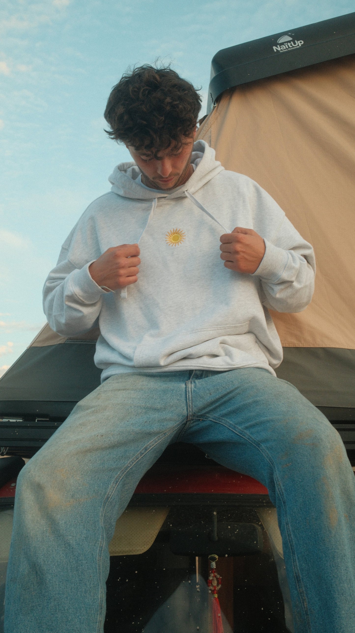 Hoodie Sun Grey